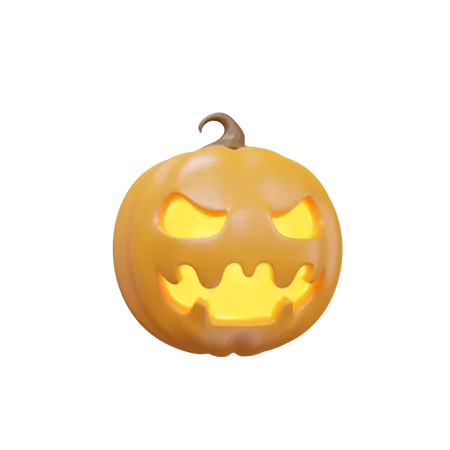 Pumpkin Angry  3D Icon