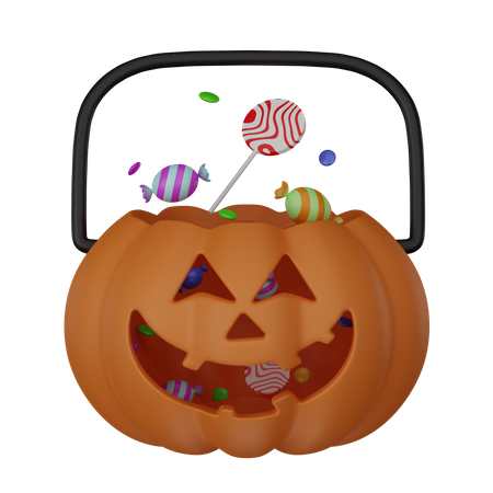 Pumpkin bag  3D Icon