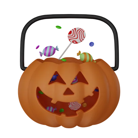 Pumpkin bag  3D Icon