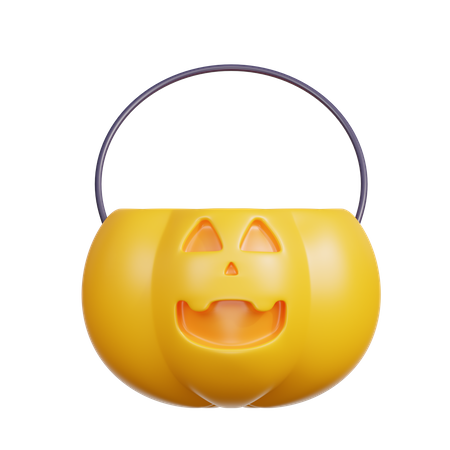 Pumpkin Basket  3D Icon