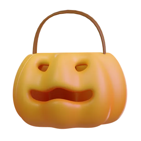 Pumpkin Basket  3D Icon