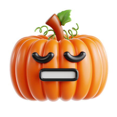 Pumpkin Bored  3D Icon