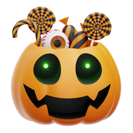 Pumpkin Candy  3D Icon