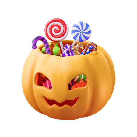 Pumpkin candy  3D Icon