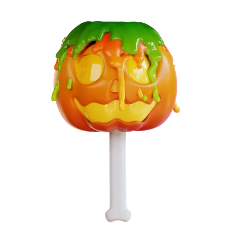 3 D Illustration Of Pumpkin Candy 3D Icon