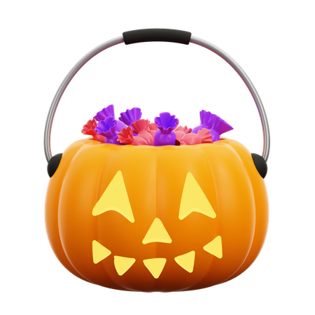 Halloween Pumpkin Candy  3D Icon