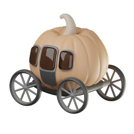 Pumpkin Carriage  3D Icon