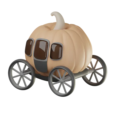 Pumpkin Carriage  3D Icon