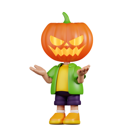 Pumpkin Confused  3D Icon