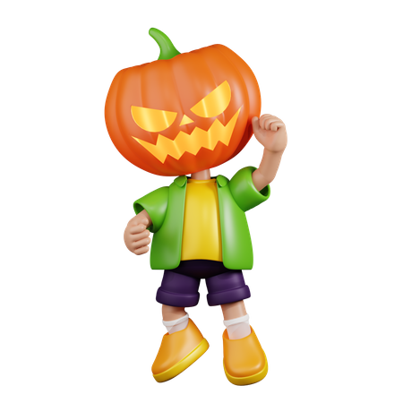 Pumpkin Congrats  3D Illustration