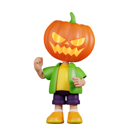 Pumpkin Congratulation  3D Icon