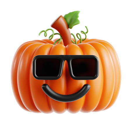 Pumpkin Cool  3D Icon