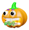 Pumpkin Eating Worm Candy