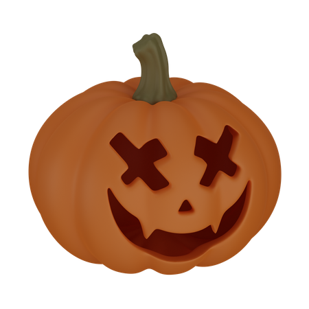 Pumpkin face  3D Icon