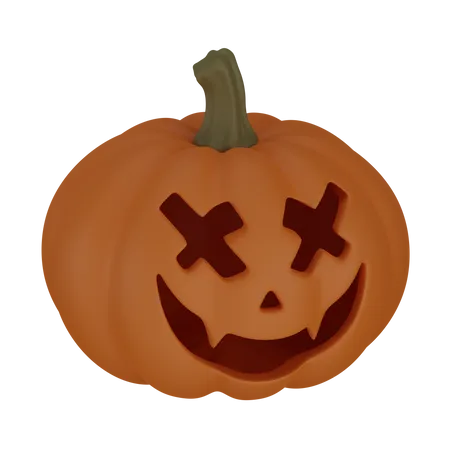 Pumpkin face  3D Icon