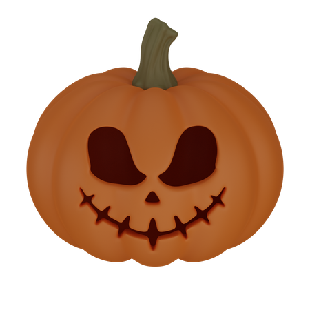 Pumpkin face  3D Icon