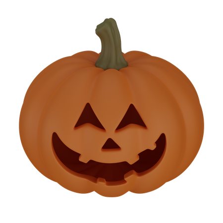 Pumpkin face  3D Icon