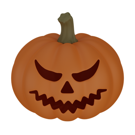 Pumpkin face  3D Icon