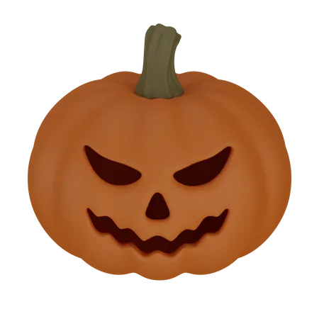 Pumpkin face  3D Icon
