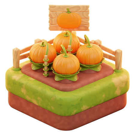 Pumpkin Farm  3D Icon
