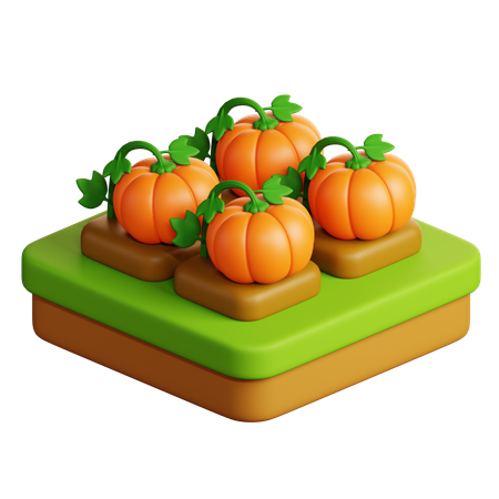 Pumpkin Farm  3D Icon