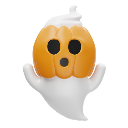 Pumpkin Ghost  3D Icon