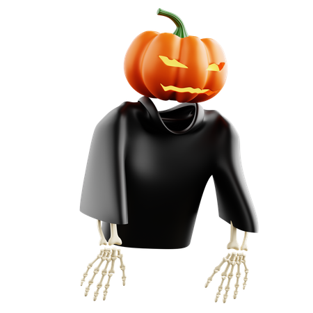 Pumpkin Ghost  3D Icon
