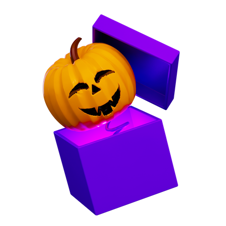 Pumpkin Gift  3D Icon