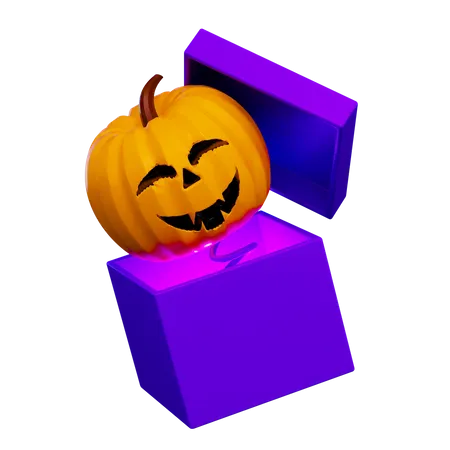 Pumpkin Gift  3D Icon