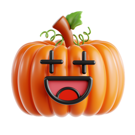 Pumpkin Happy  3D Icon