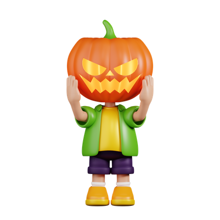 Pumpkin Has a Halloween  3D Icon