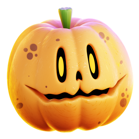 Pumpkin Head  3D Icon