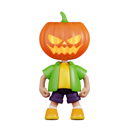 Pumpkin Hero Stance  3D Icon