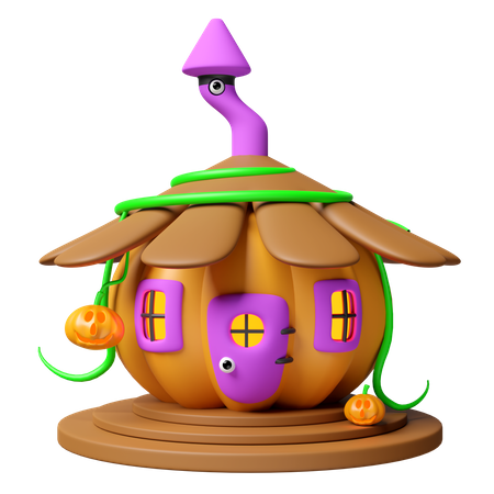 Pumpkin House  3D Icon