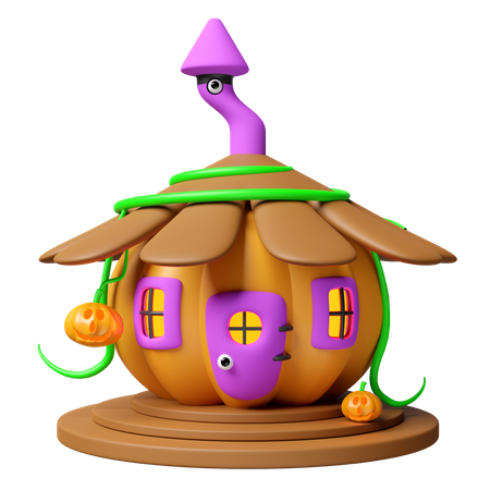 Pumpkin House  3D Icon