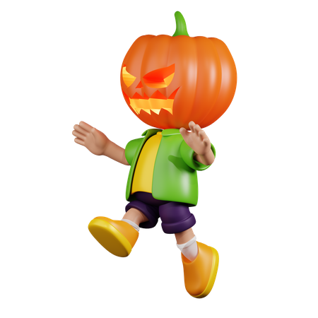 Pumpkin Jumping  3D Icon