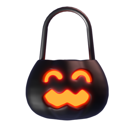 Pumpkin Lantern Dark  3D Icon
