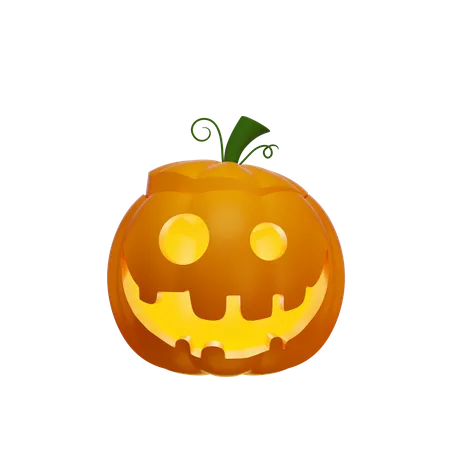 3 D Jacks Pumpkin Lantern With The Lid Open On The Head Halloween Concept 3D Illustration
