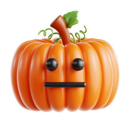 Pumpkin Meh  3D Icon