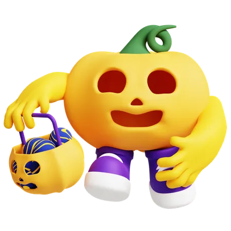 Pumpkin Monster  3D Icon