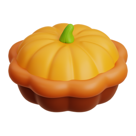 Pumpkin Pie  3D Icon