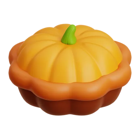 Pumpkin Pie  3D Icon