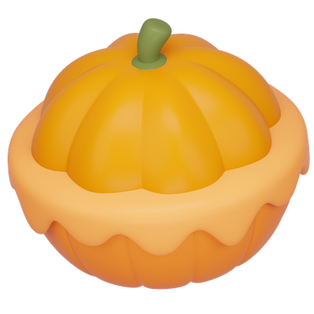 Pumpkin Pie  3D Icon