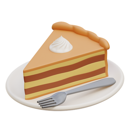 Pumpkin Pie  3D Icon