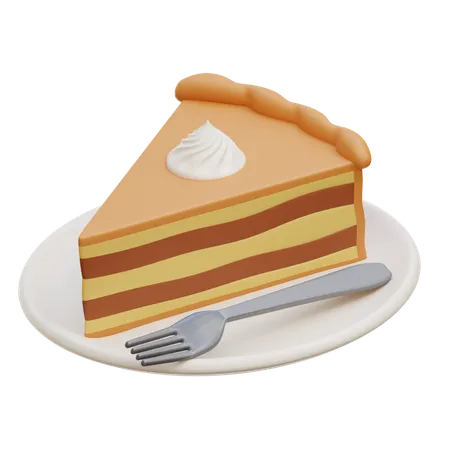 Pumpkin Pie  3D Icon