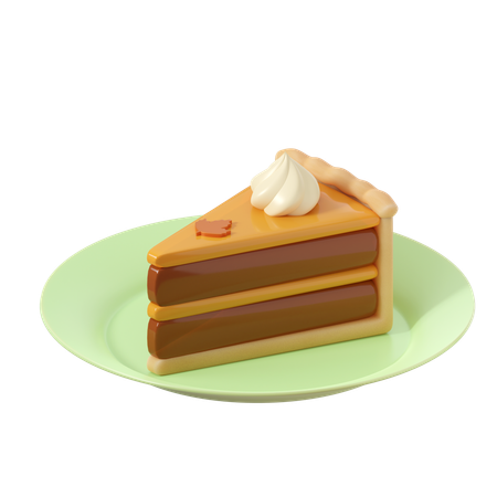 Pumpkin Pie  3D Icon