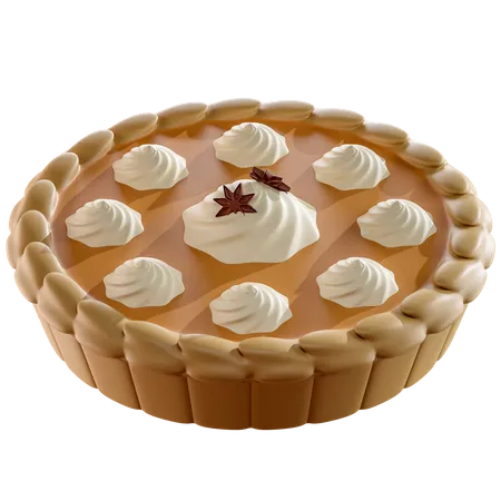 Pumpkin Pie  3D Icon