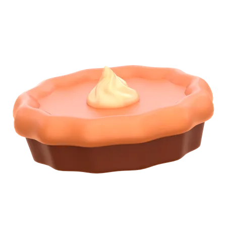 Pumpkin Pie  3D Icon