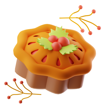 Pumpkin Pie  3D Icon