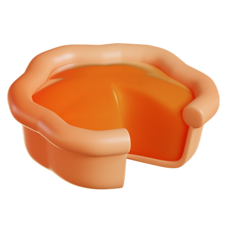 Pumpkin Pie  3D Icon